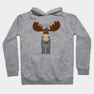 Cute Moose Drawing Hoodie